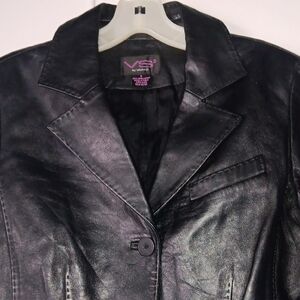 Victoria's Secret Sleek Black Leather Jacket